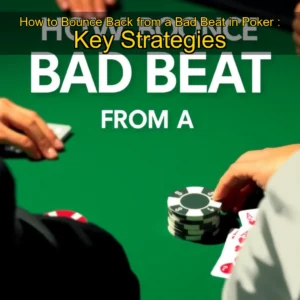 Read more about the article How to Bounce Back from a Bad Beat in Poker : Key Strategies