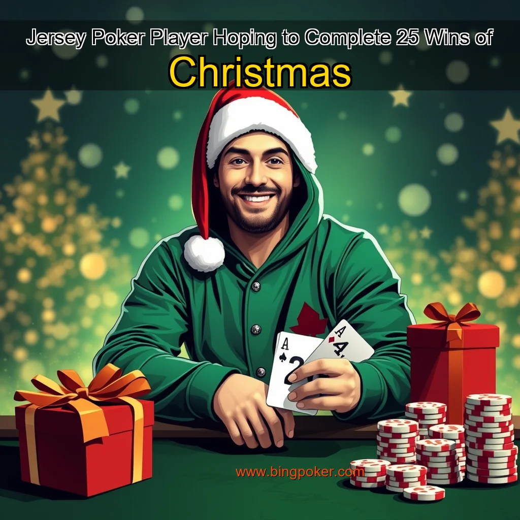 You are currently viewing Jersey Poker Player Hoping to Complete 25 Wins of Christmas