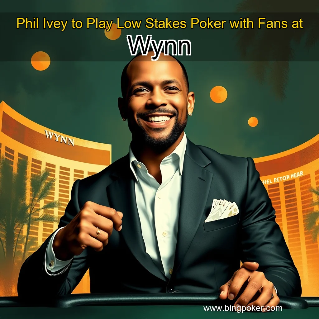 You are currently viewing Phil Ivey to Play Low  Stakes Poker with Fans at Wynn