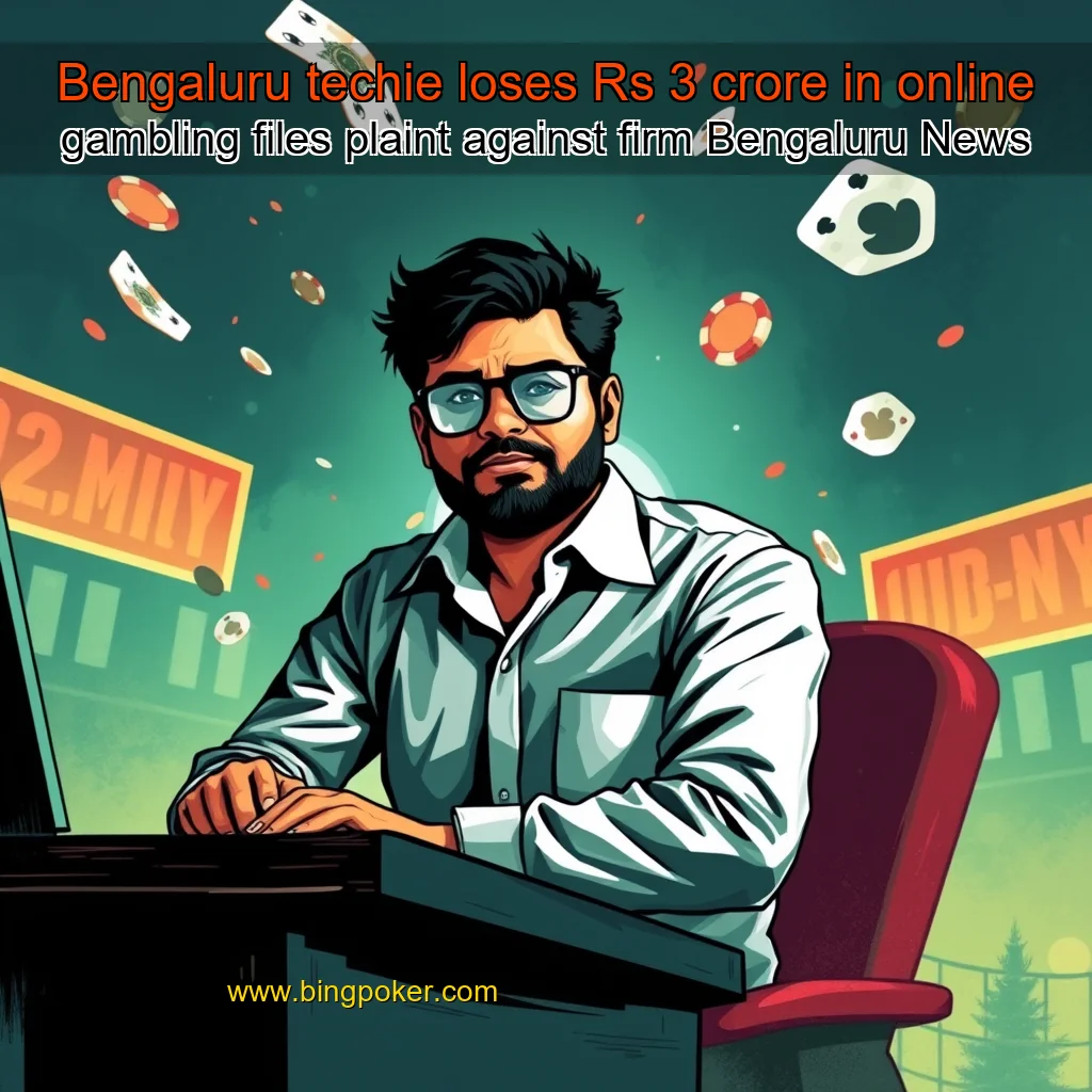 You are currently viewing Bengaluru techie loses Rs 3 crore in online gambling  files plaint against firm  Bengaluru News