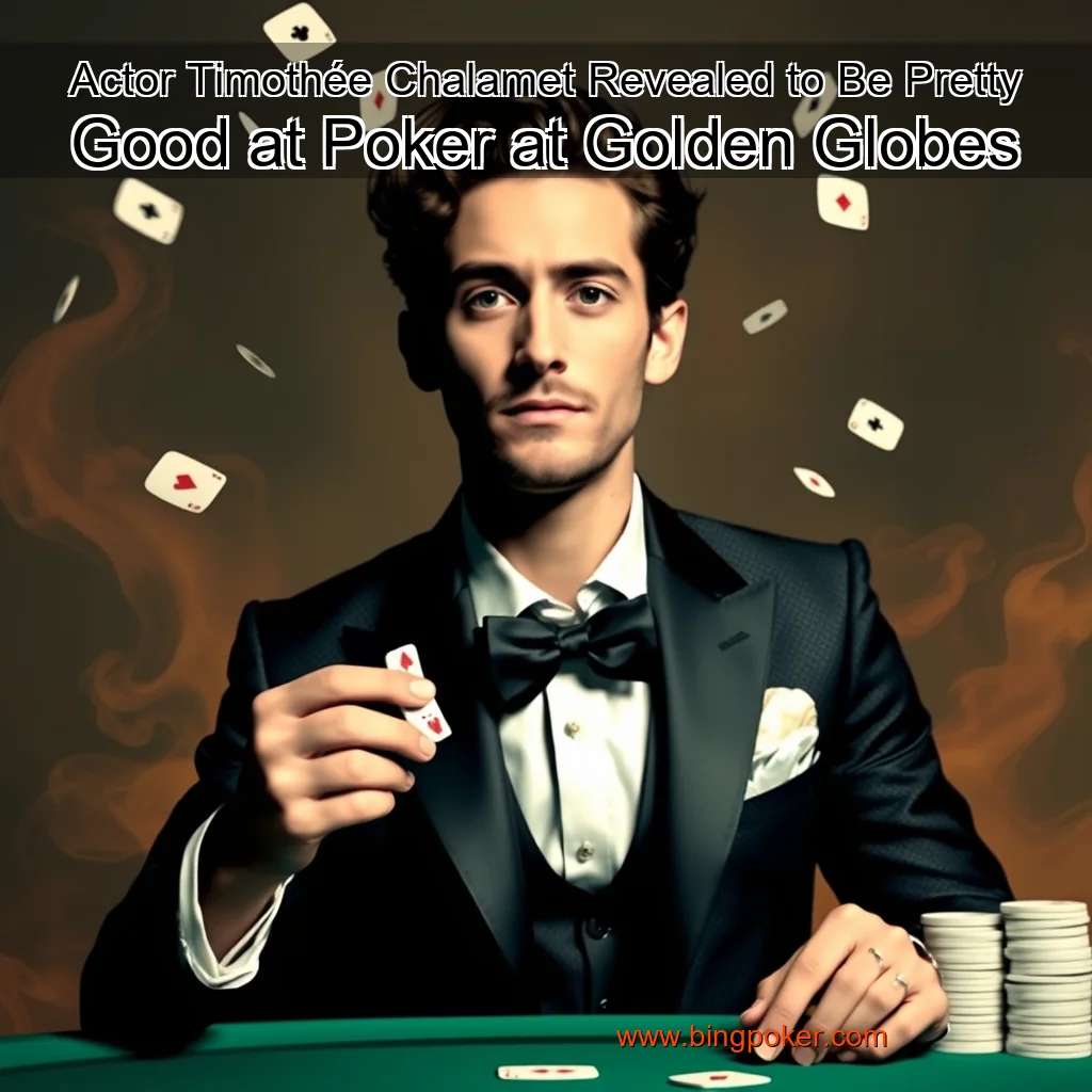 Artistic representation for Actor Timothée Chalamet Revealed to Be Pretty Good at Poker at Golden Globes