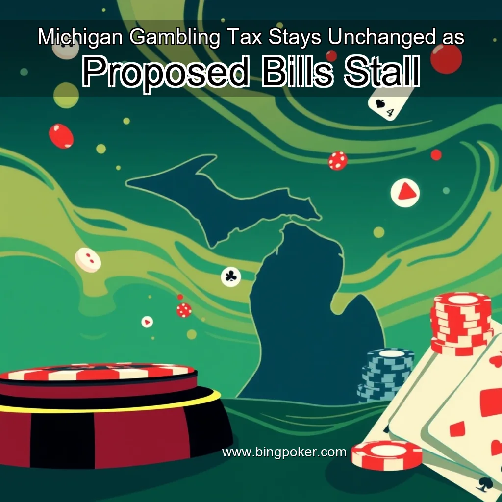 You are currently viewing Michigan Gambling Tax Stays Unchanged as Proposed Bills Stall