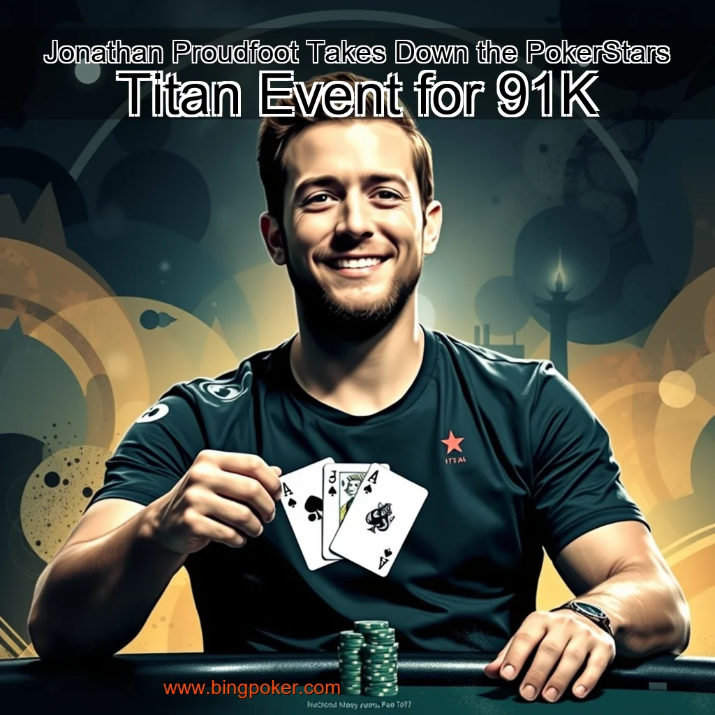 You are currently viewing Jonathan Proudfoot Takes Down the PokerStars Titan Event for 91K