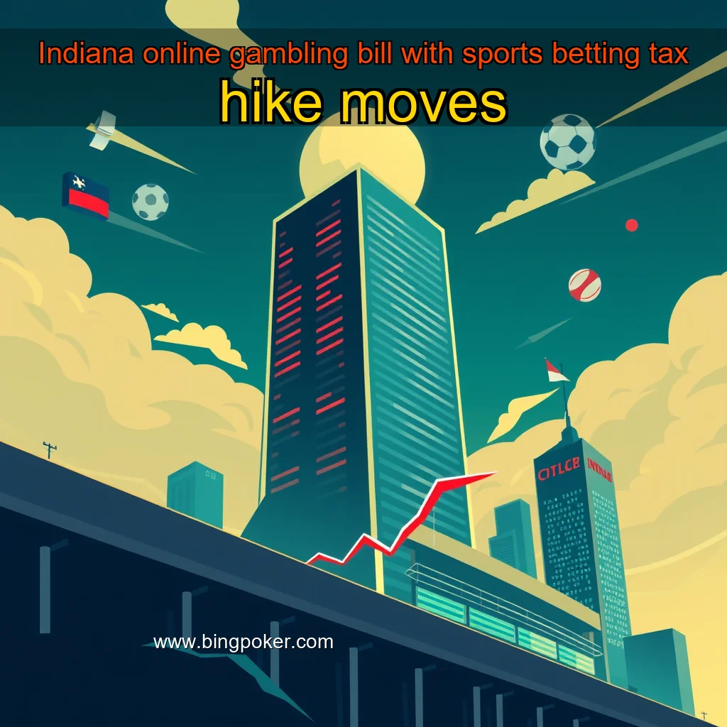 You are currently viewing Indiana online gambling bill  with sports betting tax hike  moves
