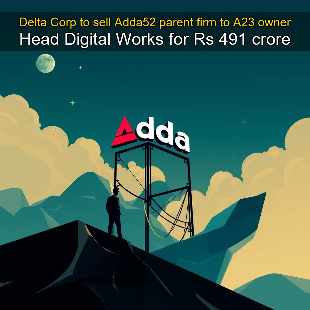 Delta Corp to sell Adda52 parent firm to A23 owner Head Digital Works ...