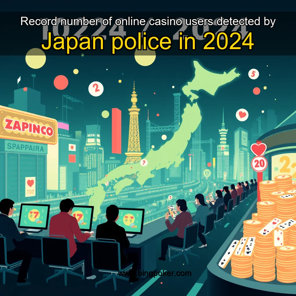 Read more about the article Record number of online casino users detected by Japan police in 2024