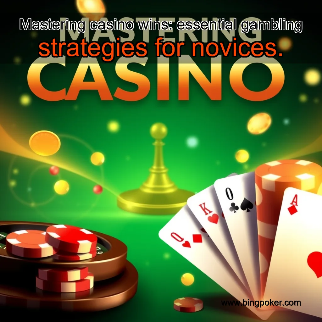 You are currently viewing Mastering casino wins: essential gambling strategies for novices.