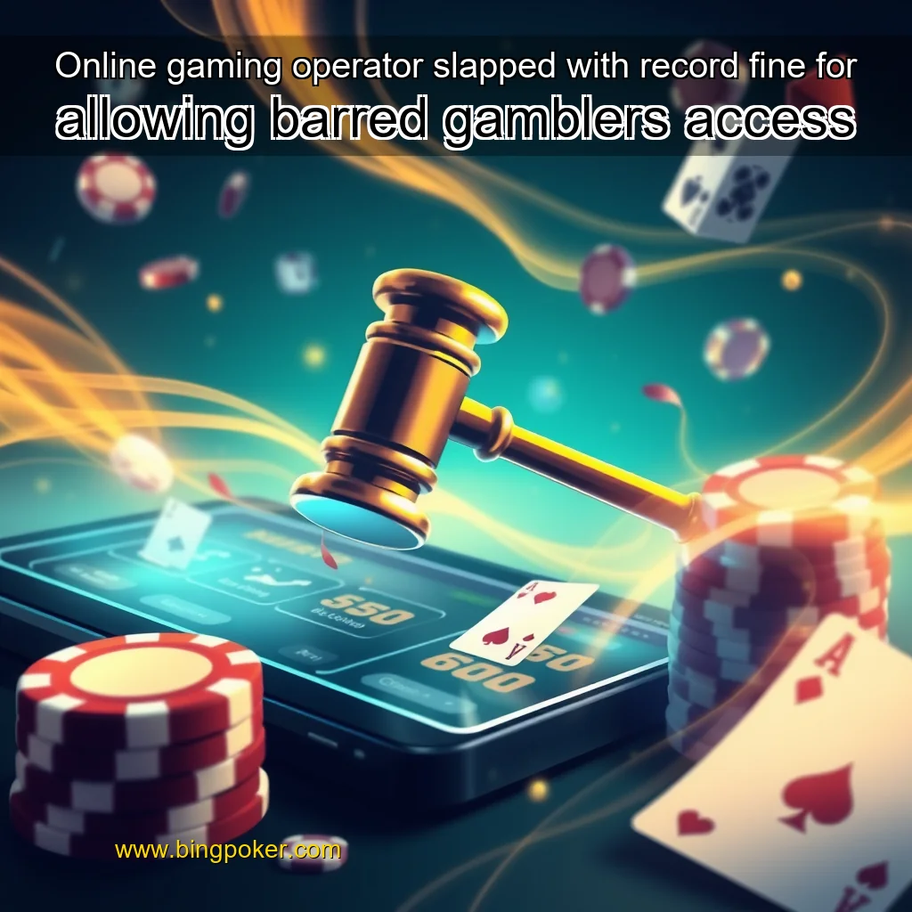 You are currently viewing Online gaming operator slapped with record fine for allowing barred gamblers access
