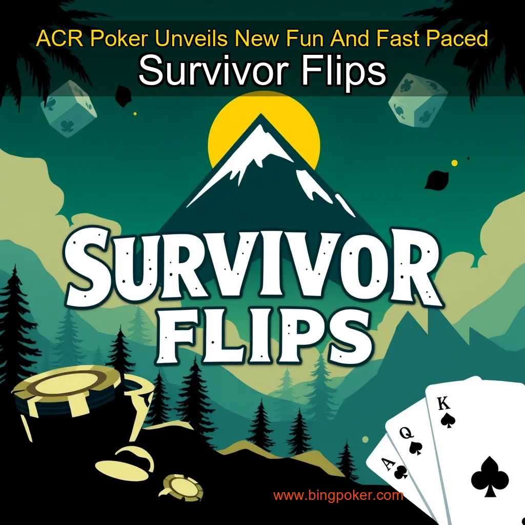 You are currently viewing ACR Poker Unveils New Fun And Fast  Paced Survivor Flips