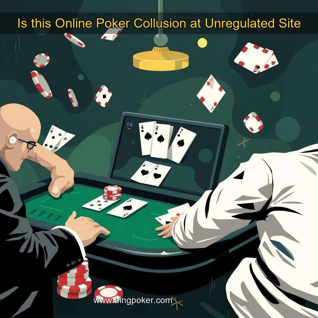 You are currently viewing Is this Online Poker Collusion at Unregulated Site