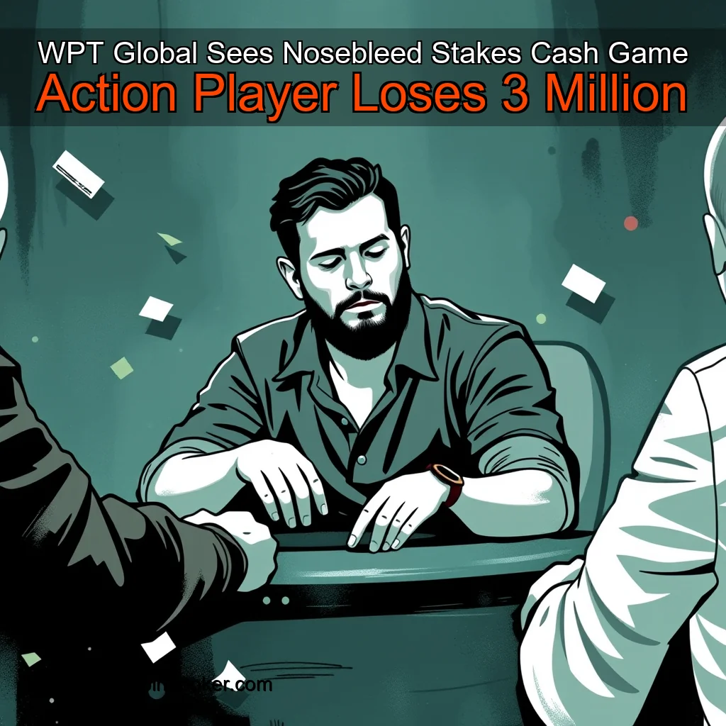 Read more about the article WPT Global Sees Nosebleed Stakes Cash Game Action  Player Loses 3 Million
