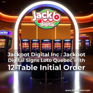 Read more about the article Jackpot Digital Inc : Jackpot Digital Signs Loto  Quebec with 12  Table Initial Order