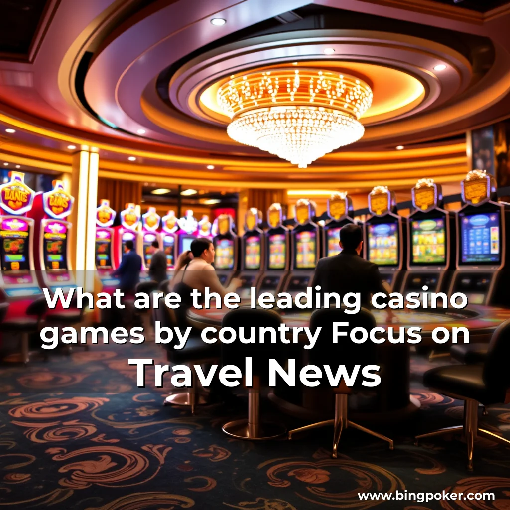 You are currently viewing What are the leading casino games by country   Focus on Travel News