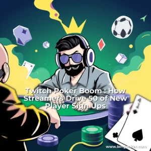 Read more about the article Twitch Poker Boom : How Streamers Drive 50  of New Player Sign  Ups