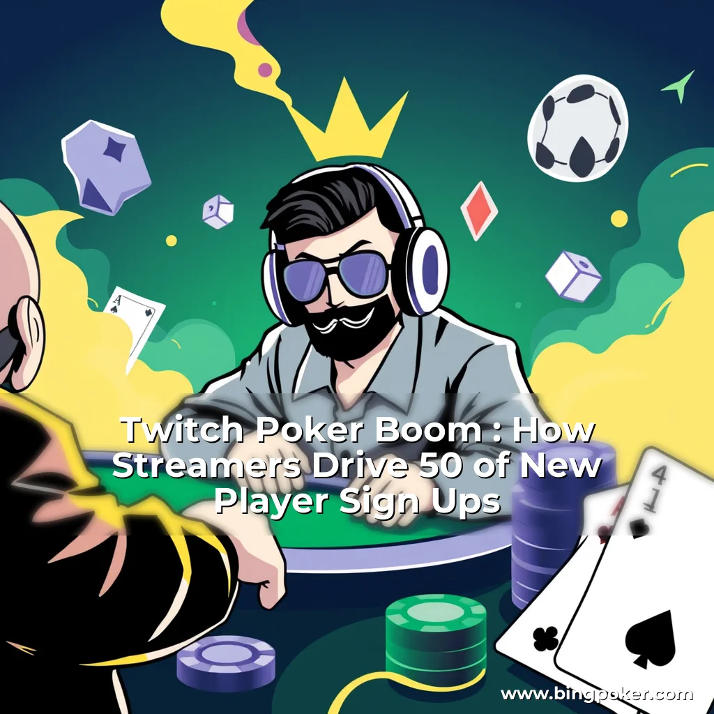 You are currently viewing Twitch Poker Boom : How Streamers Drive 50  of New Player Sign  Ups
