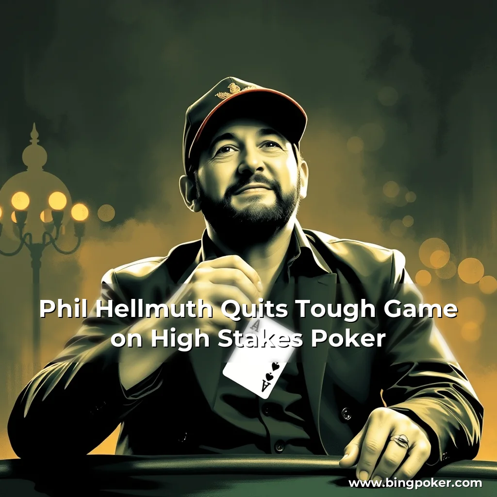 Artistic representation for Phil Hellmuth Quits Tough Game on High Stakes Poker