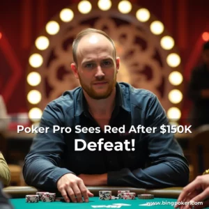 Read more about the article Poker Pro Sees Red After $150K Defeat!