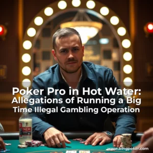 Read more about the article Poker Pro in Hot Water: Allegations of Running a Big Time Illegal Gambling Operation