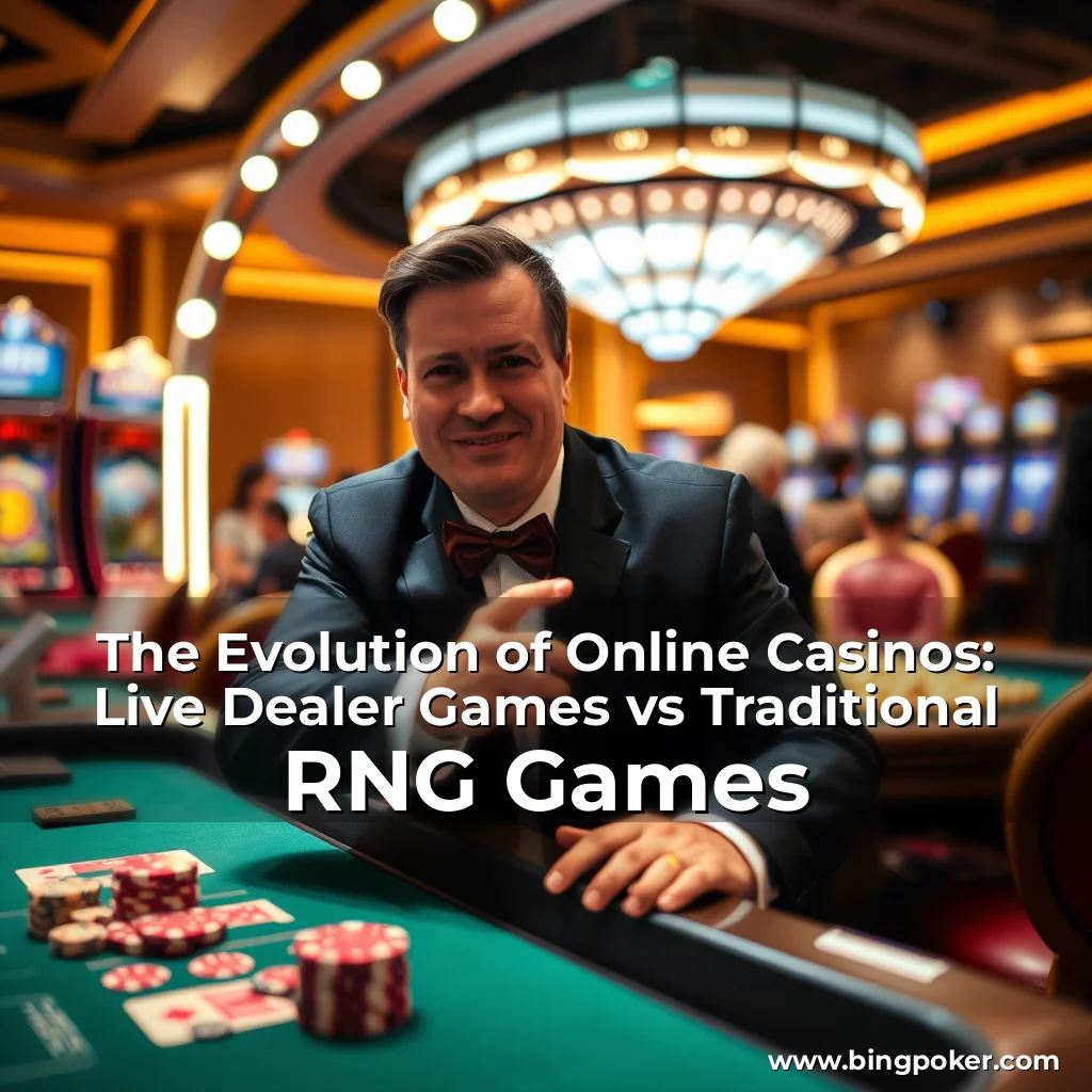 You are currently viewing The Evolution of Online Casinos: Live Dealer Games vs Traditional RNG Games