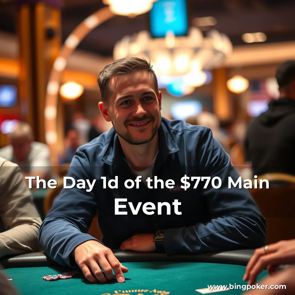 You are currently viewing The Day 1d of the $770 Main Event