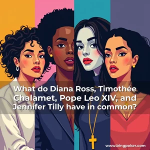 Read more about the article What do Diana Ross, Timothée Chalamet, Pope Leo XIV, and Jennifer Tilly have in common?