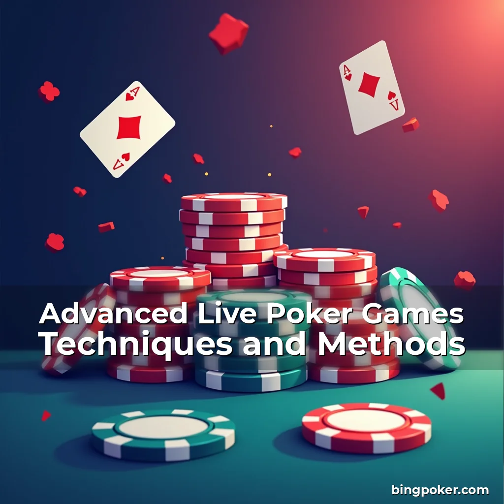 Read more about the article Advanced Live Poker Games Techniques and Methods