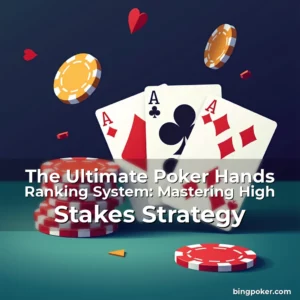 Artistic representation for The Ultimate Poker Hands Ranking System: Mastering High Stakes Strategy