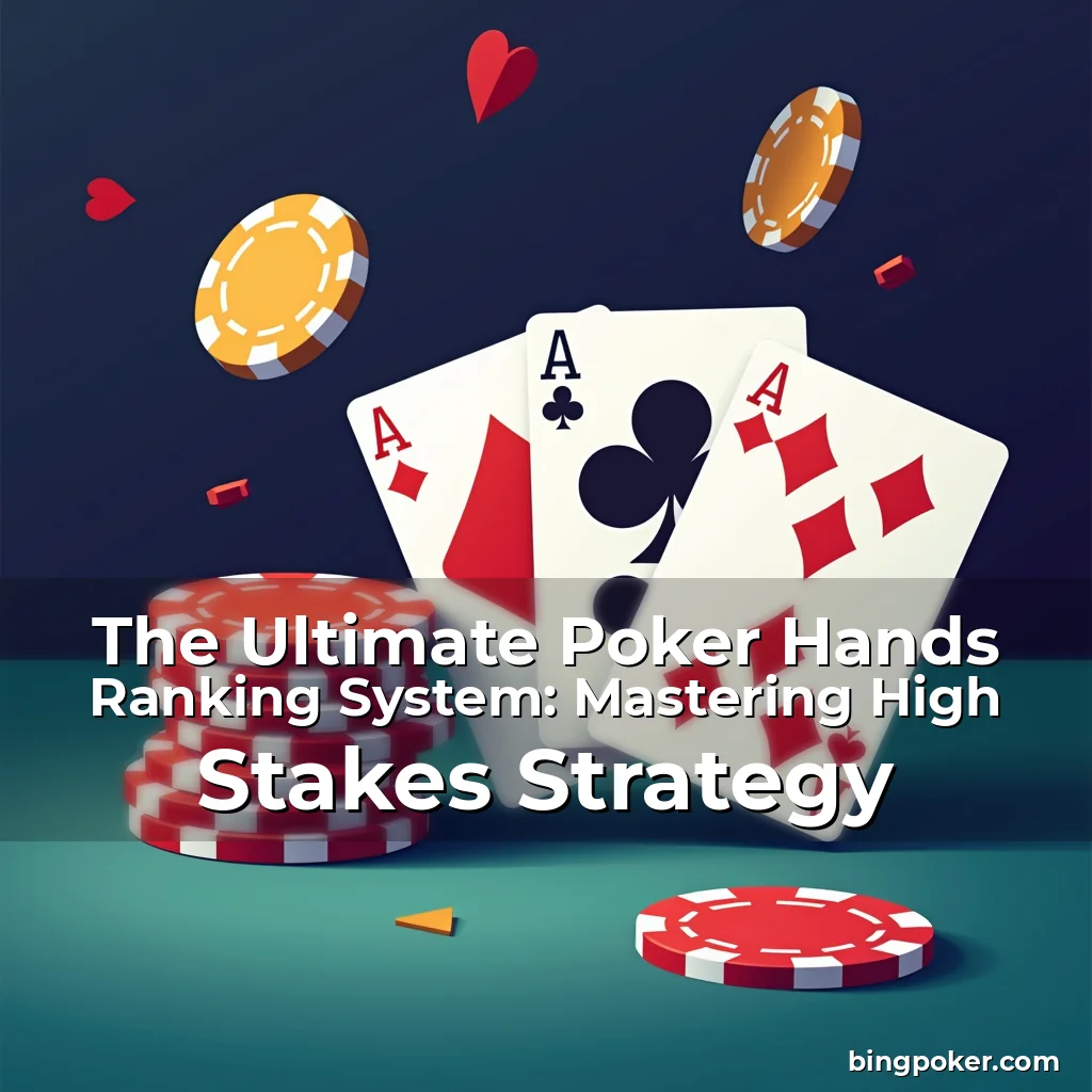 Read more about the article The Ultimate Poker Hands Ranking System: Mastering High Stakes Strategy