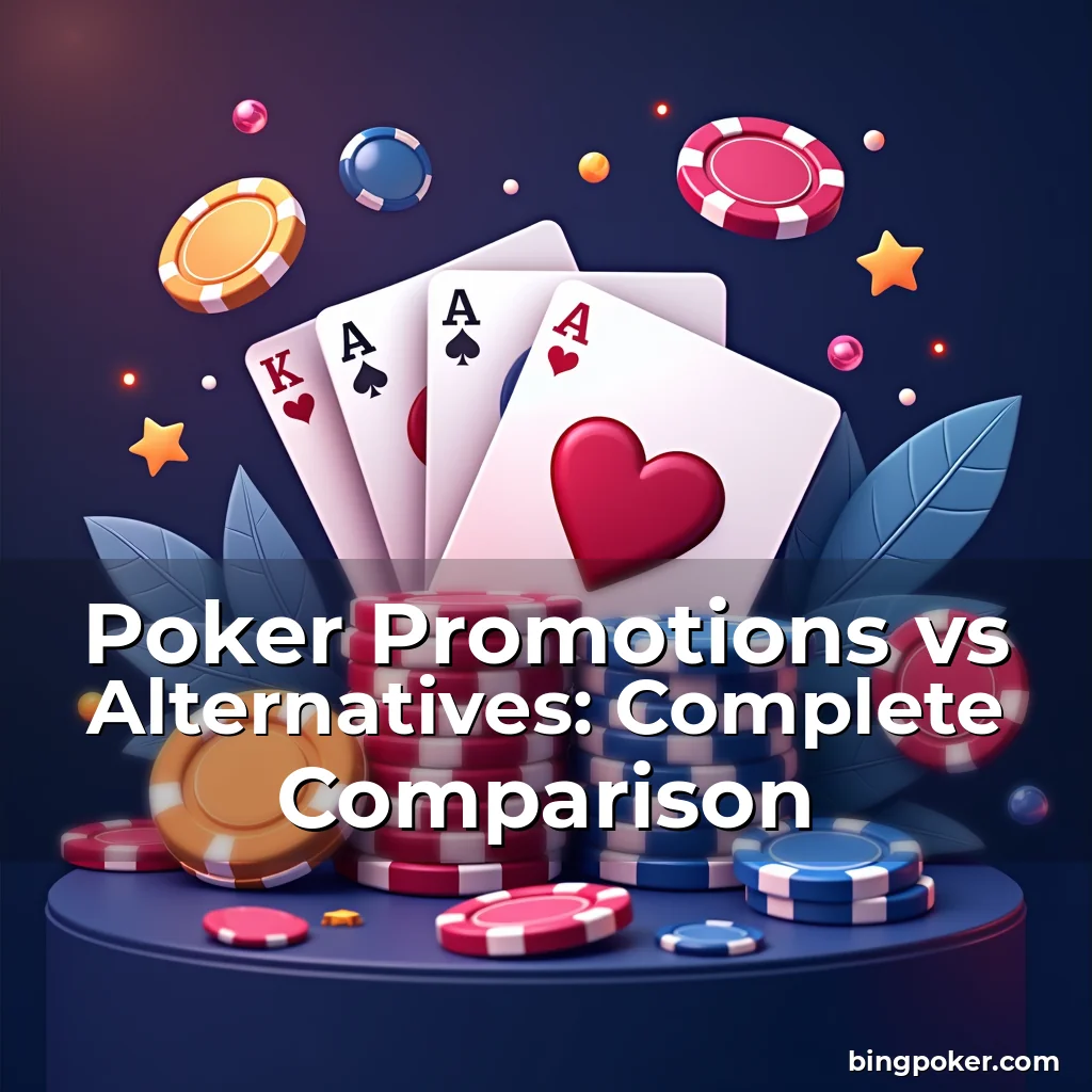 Artistic representation for Poker Promotions vs Alternatives: Complete Comparison