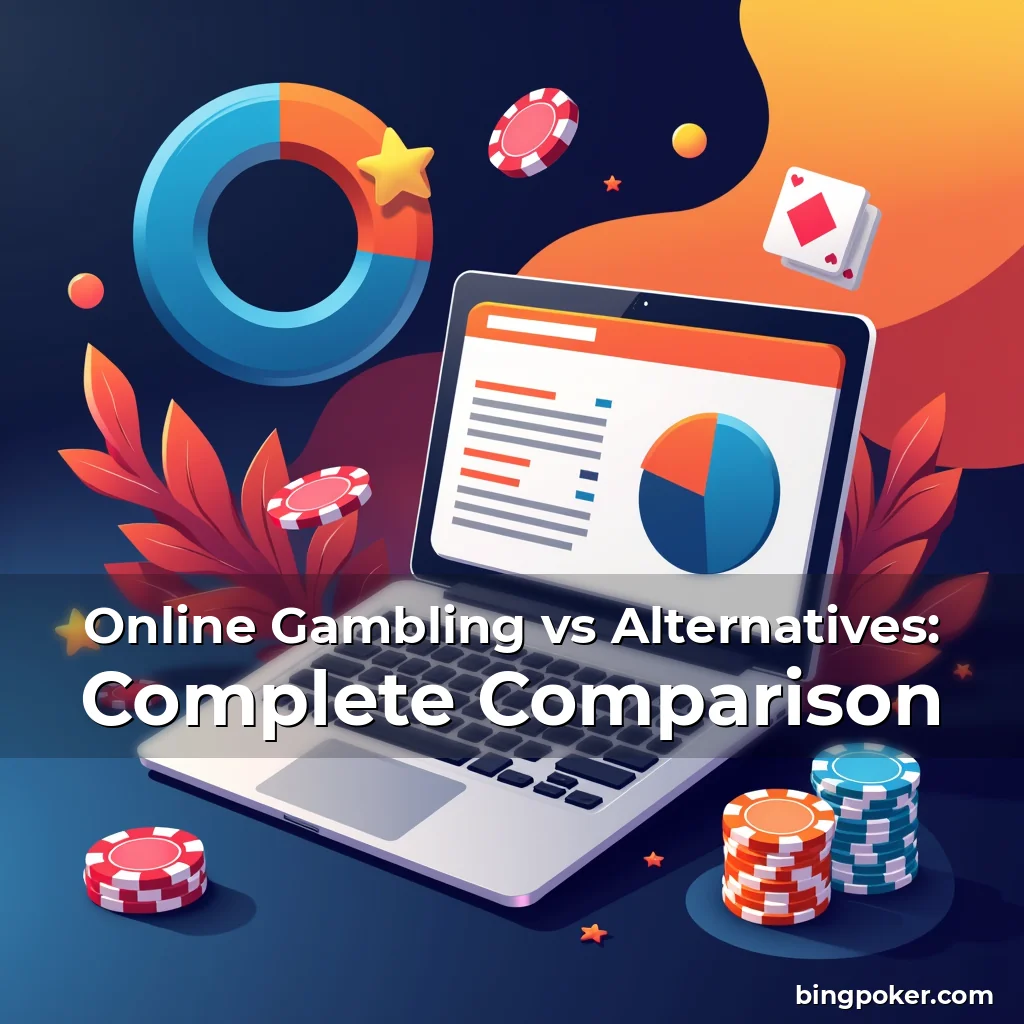Artistic representation for Online Gambling vs Alternatives: Complete Comparison