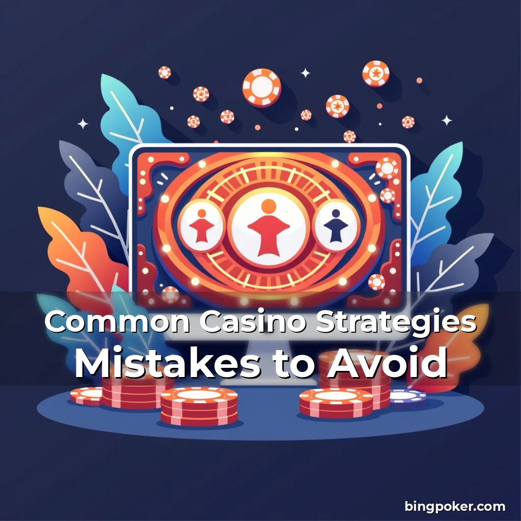 Artistic representation for Common Casino Strategies Mistakes to Avoid