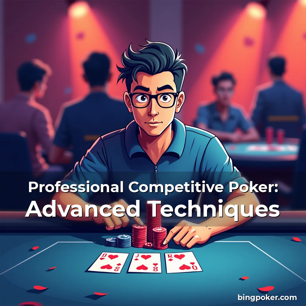 Artistic representation for Professional Competitive Poker: Advanced Techniques