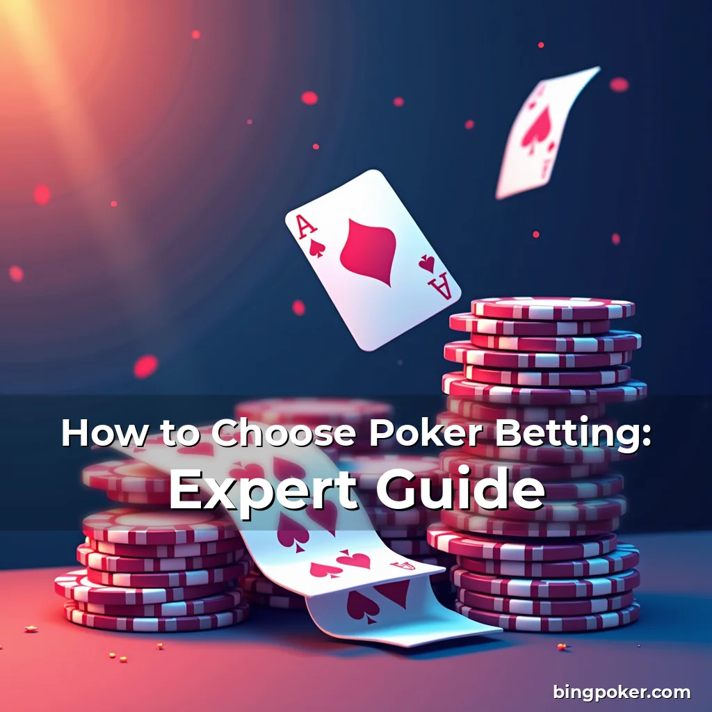 Read more about the article How to Choose Poker Betting: Expert Guide