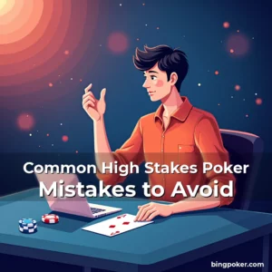 Artistic representation for Common High Stakes Poker Mistakes to Avoid
