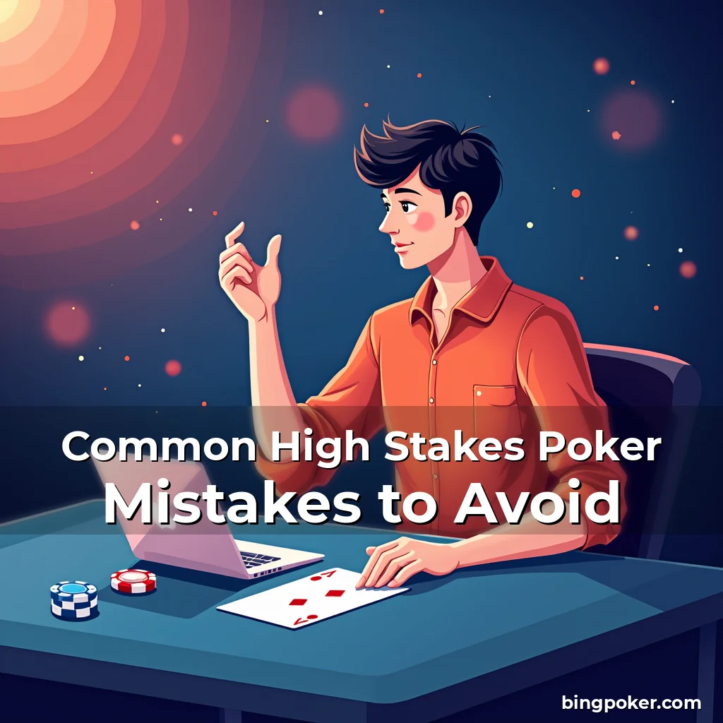 Artistic representation for Common High Stakes Poker Mistakes to Avoid