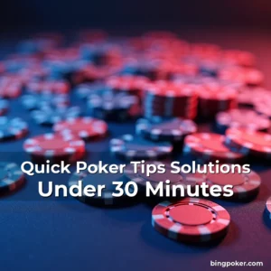 Artistic representation for Quick Poker Tips Solutions Under 30 Minutes