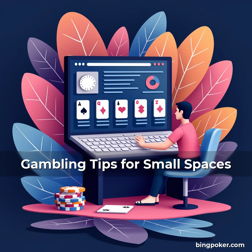 Artistic representation for Gambling Tips for Small Spaces