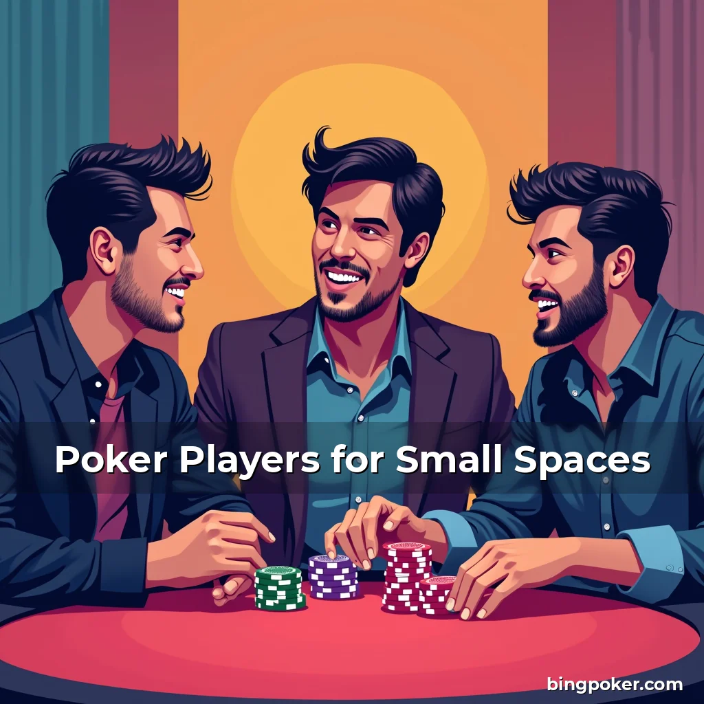 Artistic representation for Poker Players for Small Spaces