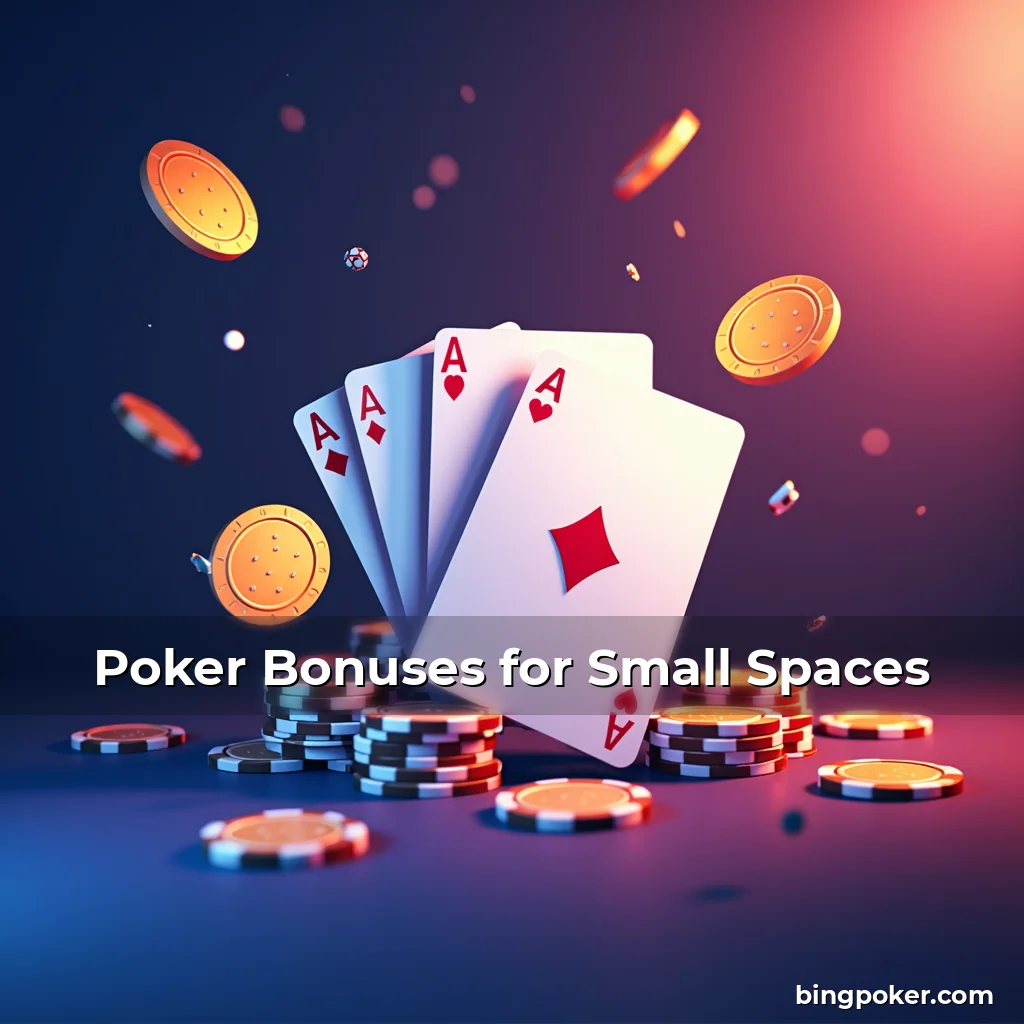 Artistic representation for Poker Bonuses for Small Spaces