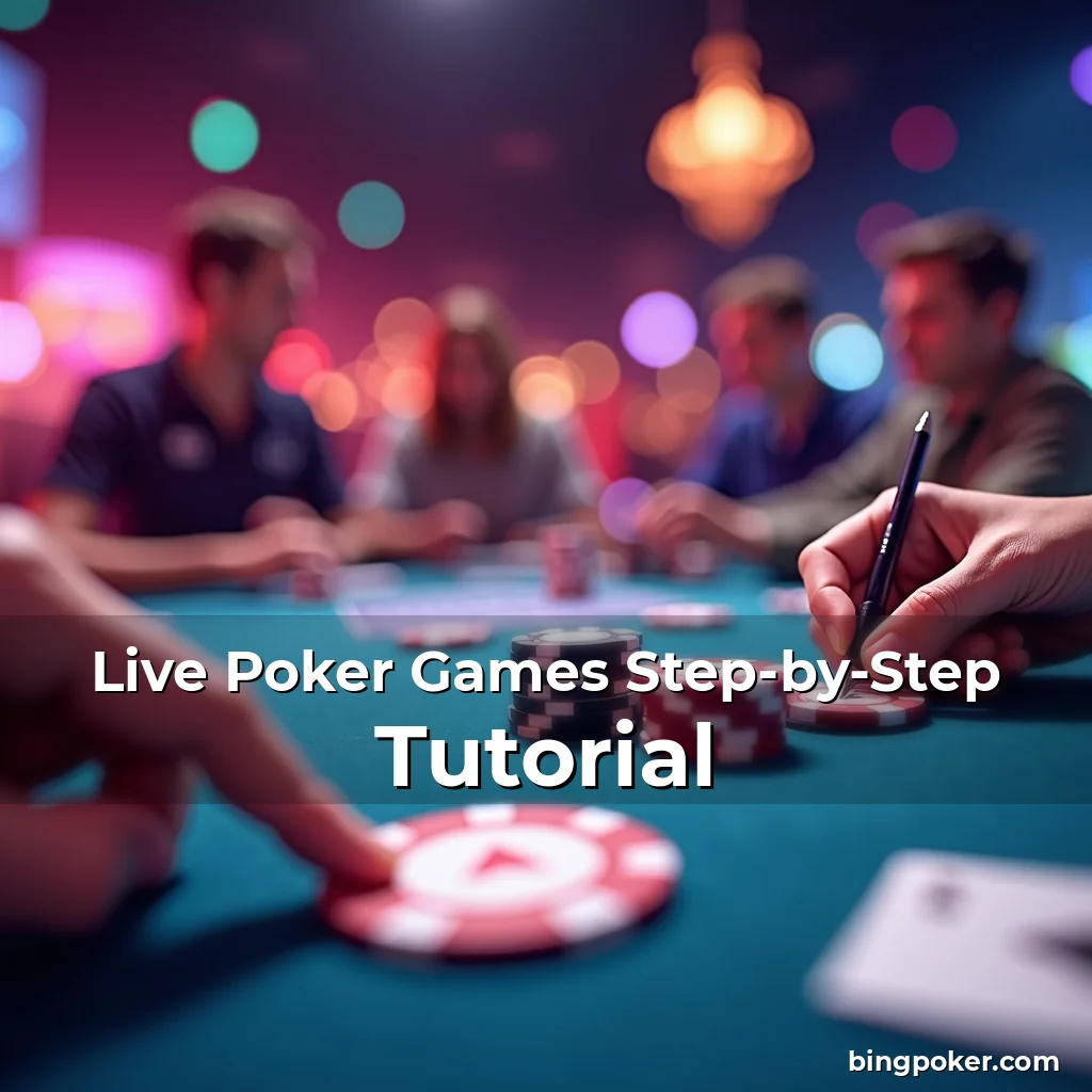 Artistic representation for Live Poker Games Step-by-Step Tutorial