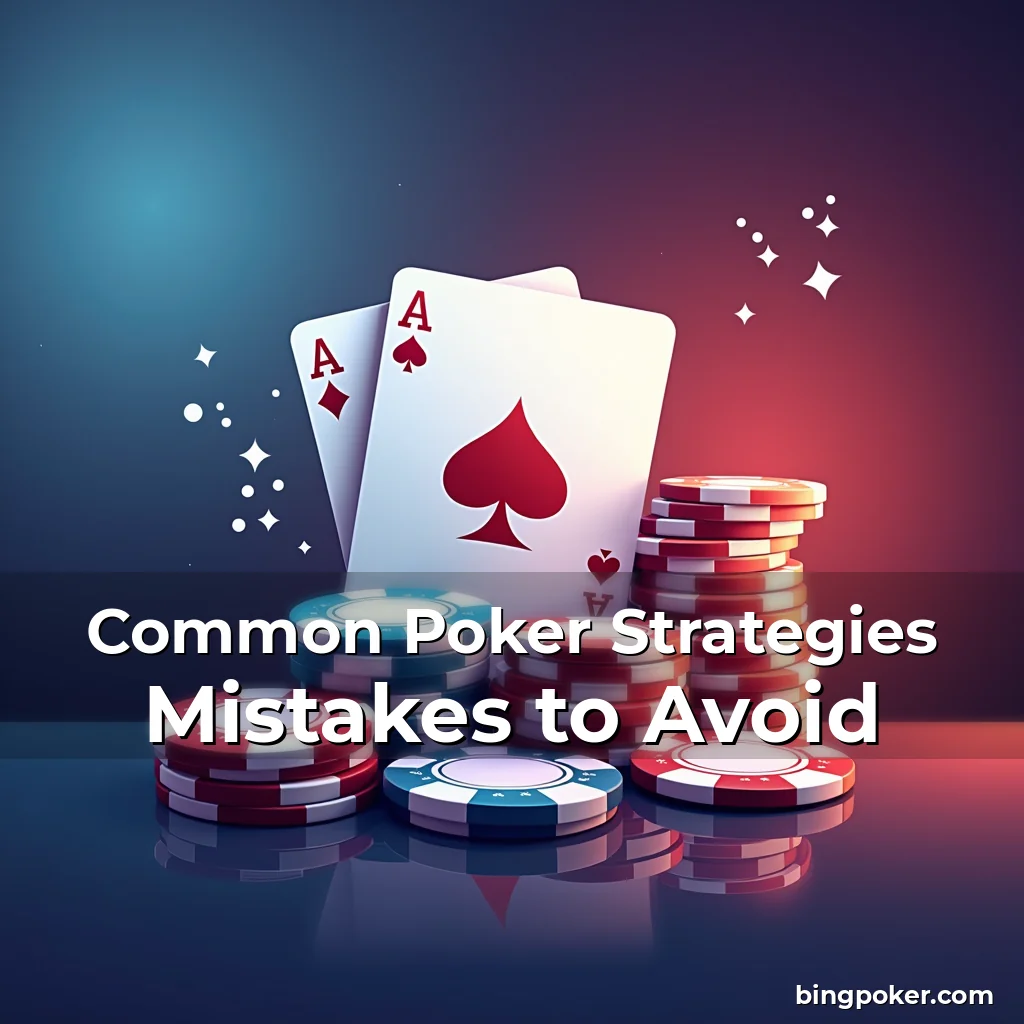 Read more about the article Common Poker Strategies Mistakes to Avoid