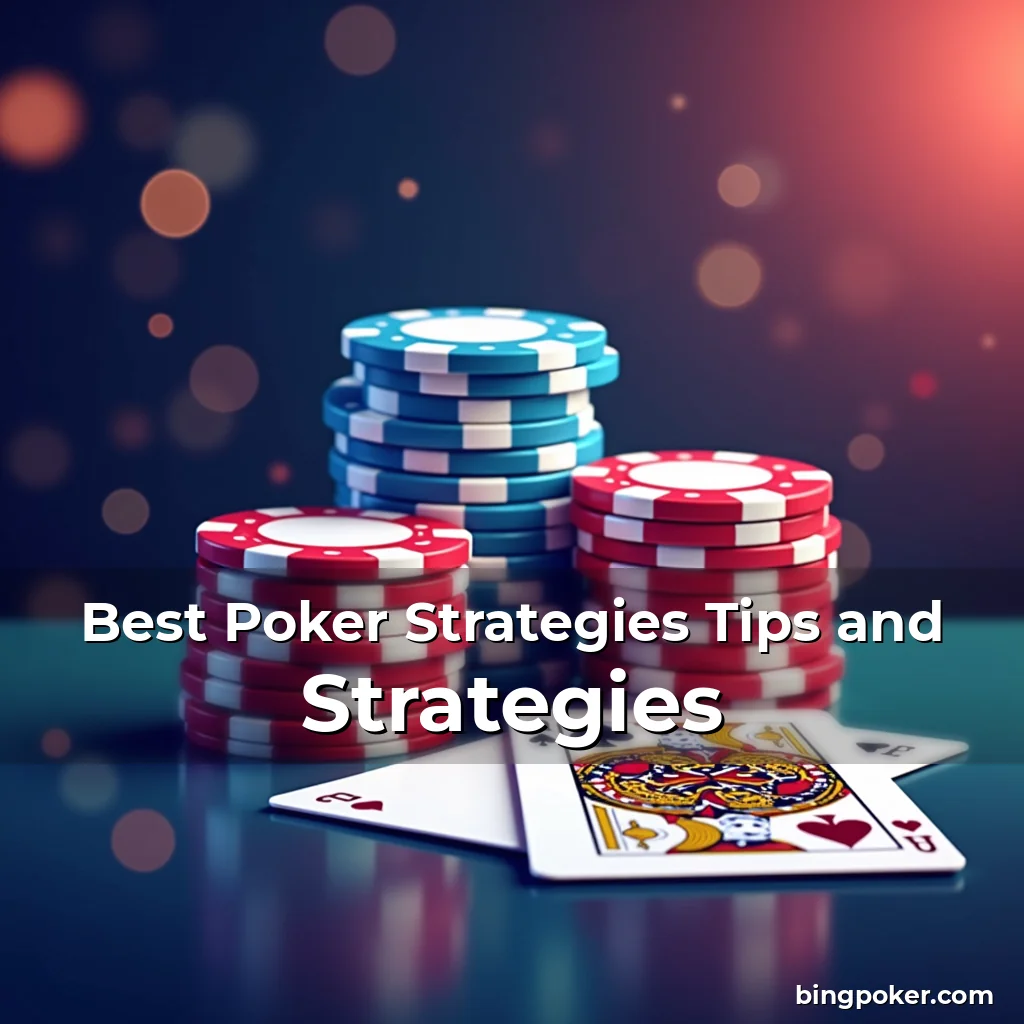 Read more about the article Best Poker Strategies Tips and Strategies