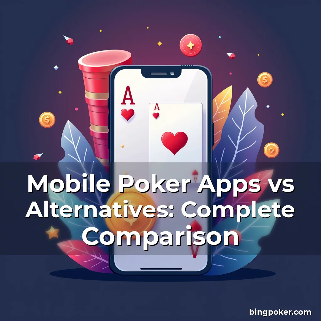 Artistic representation for Mobile Poker Apps vs Alternatives: Complete Comparison