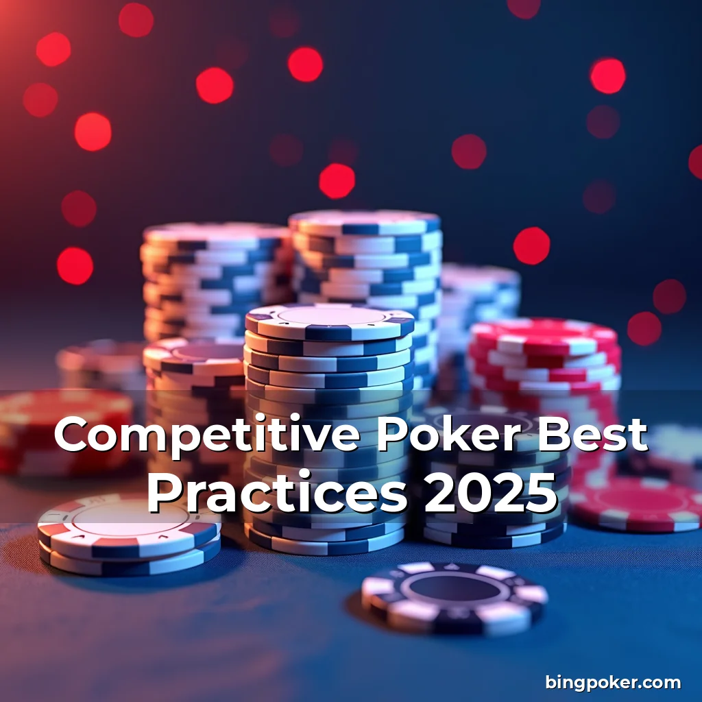 Artistic representation for Competitive Poker Best Practices 2025