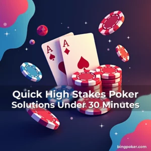 Artistic representation for Quick High Stakes Poker Solutions Under 30 Minutes