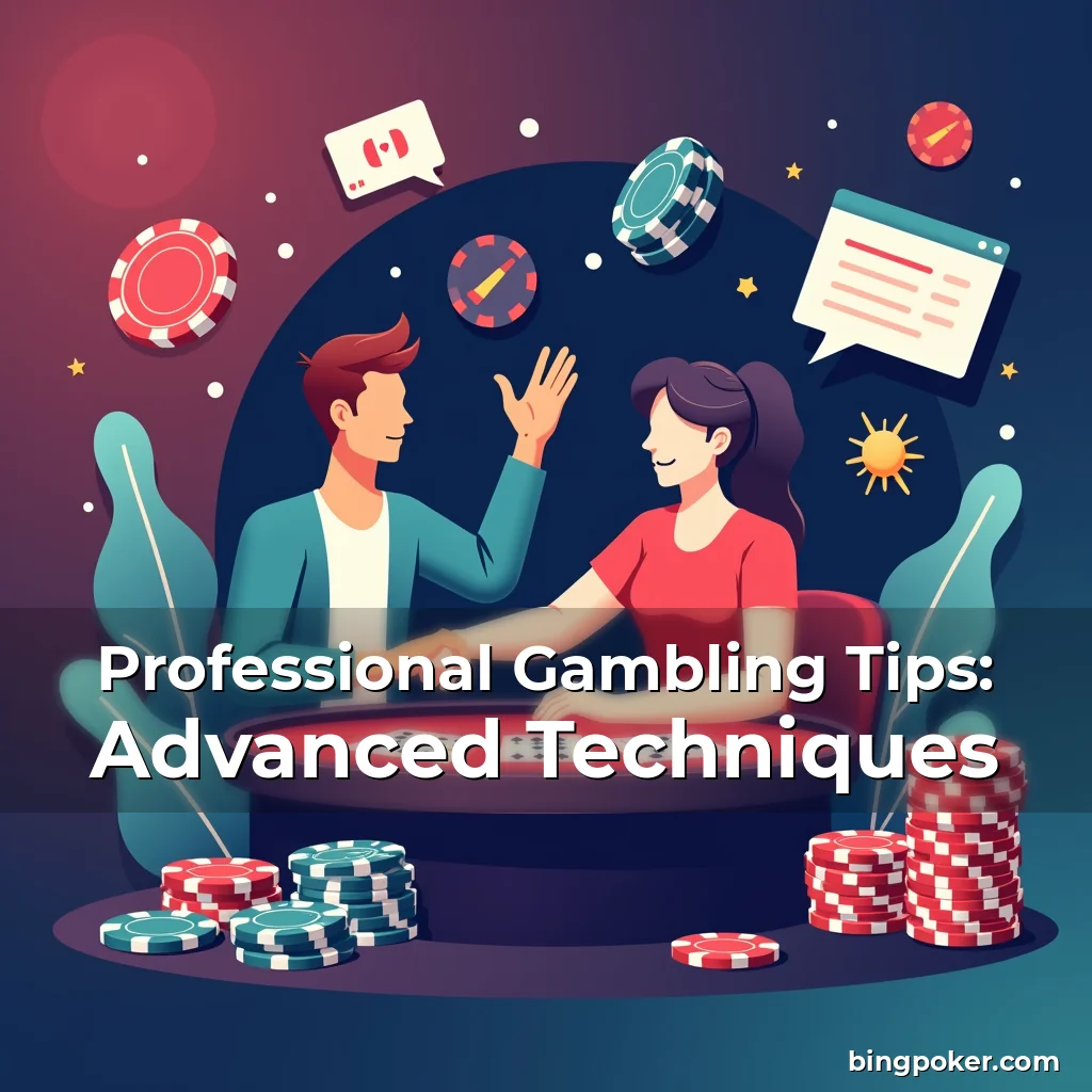Artistic representation for Professional Gambling Tips: Advanced Techniques