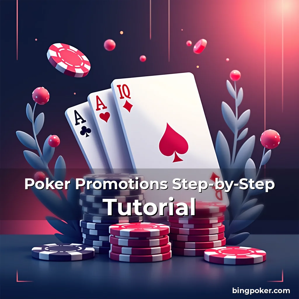 Artistic representation for Poker Promotions Step-by-Step Tutorial