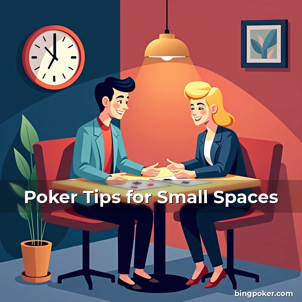 Artistic representation for Poker Tips for Small Spaces