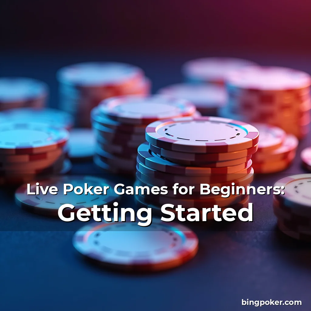 Artistic representation for Live Poker Games for Beginners: Getting Started