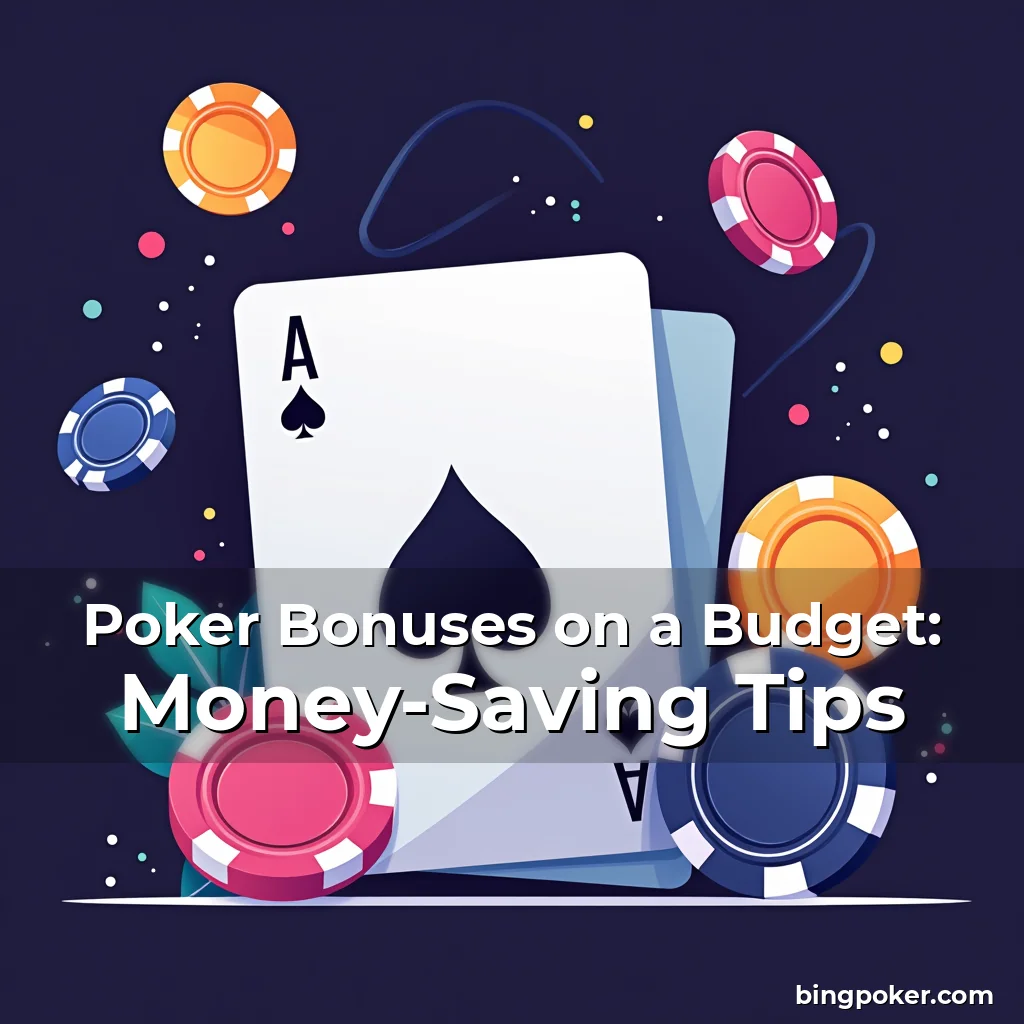 Artistic representation for Poker Bonuses on a Budget: Money-Saving Tips